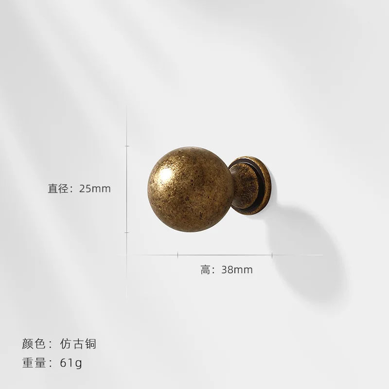 Antique Bronze Wardrobe Door Handles – Zinc Alloy Cabinet Pulls and Drawer Knobs