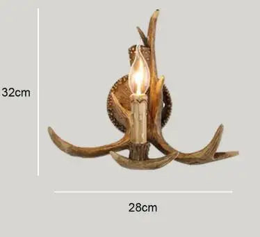 Rustic Antler Chandelier - Industrial Wind Lamps for Restaurant, Internet Cafe, and Hotel Decor