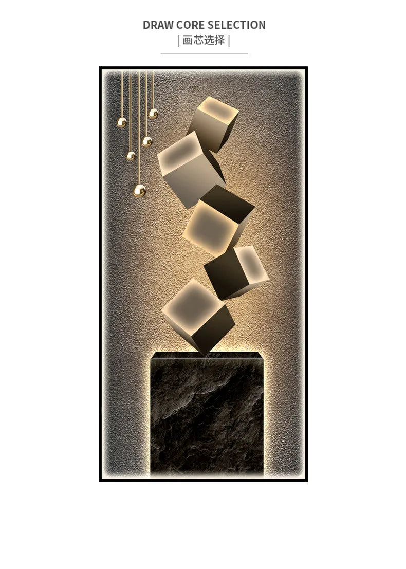 Dlight Decor Crystal Wall Art Glow Lamp for Interiors