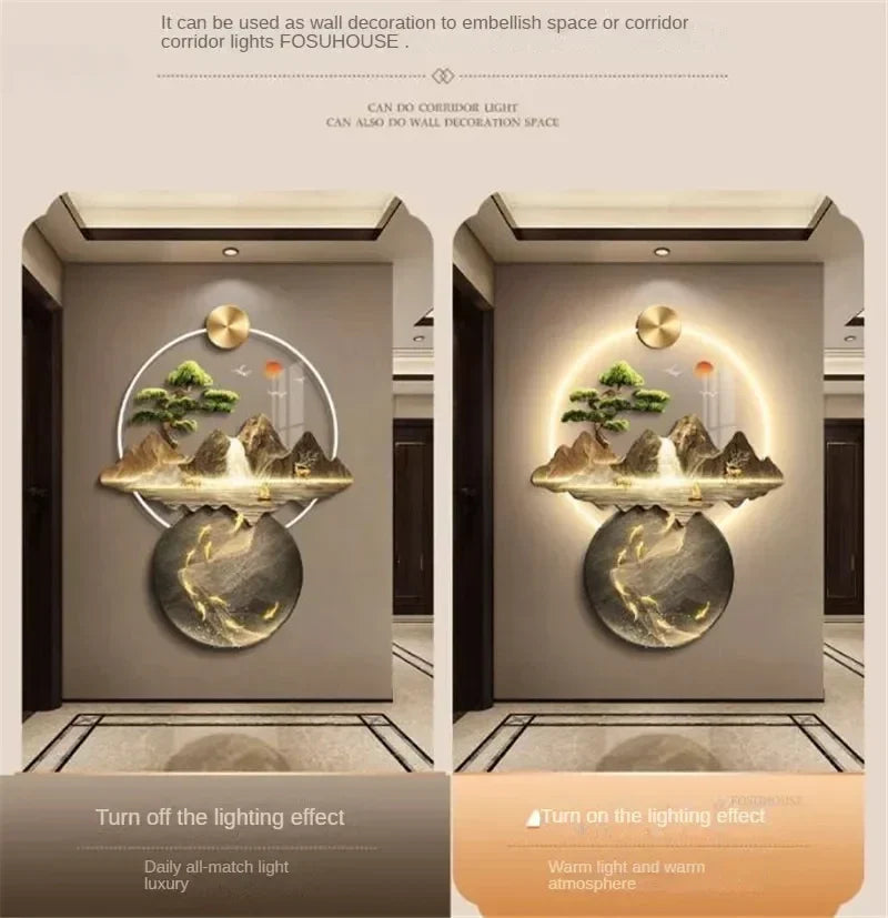 Dlight Decor 3D Wall Painting Light for Hallway Art