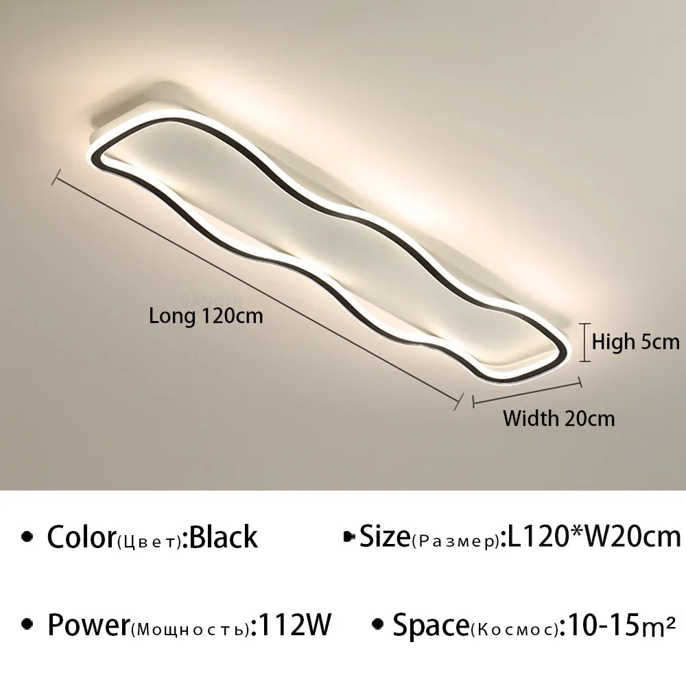Modern LED Aisle Ceiling Light - Ideal for Corridor, Living Room, Dining Room, and Bedroom - Ceiling Chandelier for Home Decoration - Premium Lighting Fixture