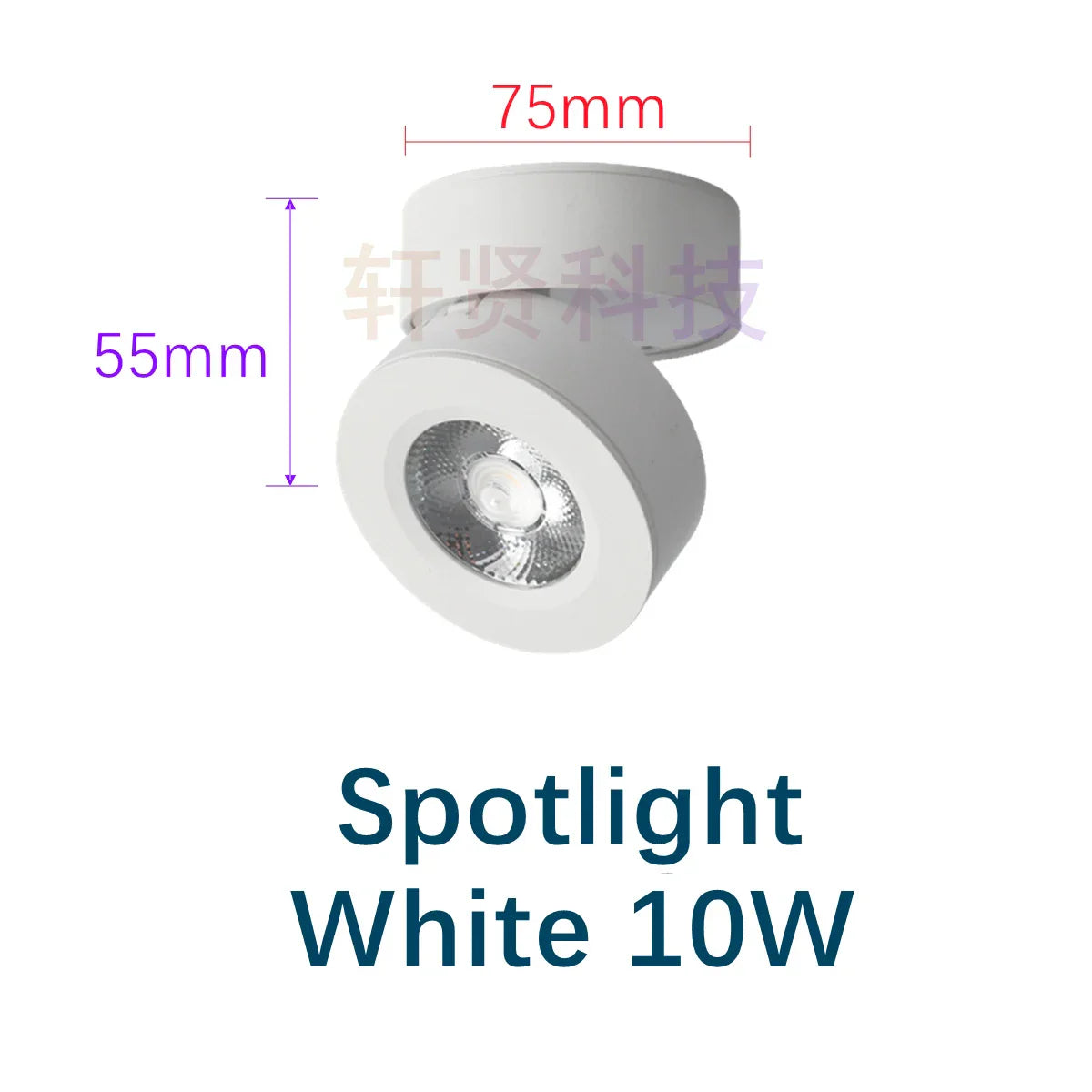 Modern Foldable Rotating LED Ceiling Light - Ultrathin, Dimmable Spotlight with Multiple Wattage Options
