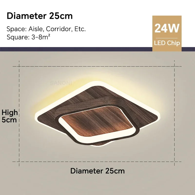 Modern LED Chandelier - Perfect Lighting Fixture for Aisle, Corridor, Stairs, Foyer, Balcony, and Bedroom