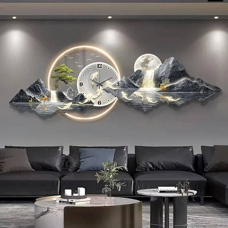 Dlight Decor Silent LED Wall Clock in Nordic Style