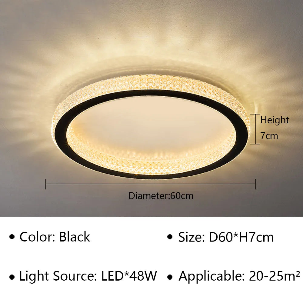 Modern LED Ceiling Lamp - Perfect for Bedroom, Living Room, Dining Room, Study, Hotel Hall - Elegant Ceiling light for Indoor Home Decoration - Lighting Fixture Lustre