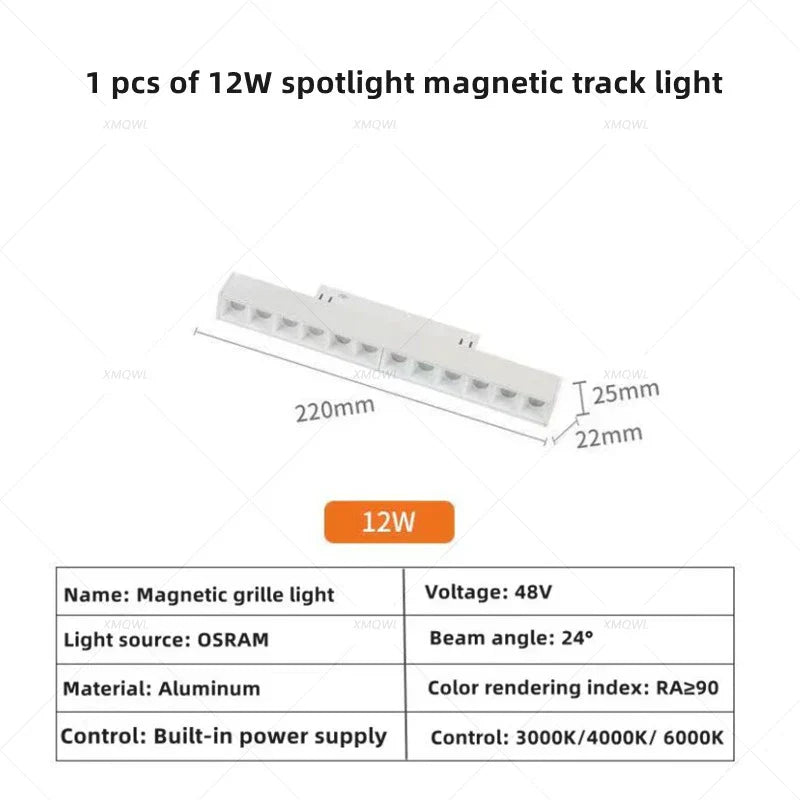 Modern Magnetic Track Lights - Embedded LED Spotlight Downlight