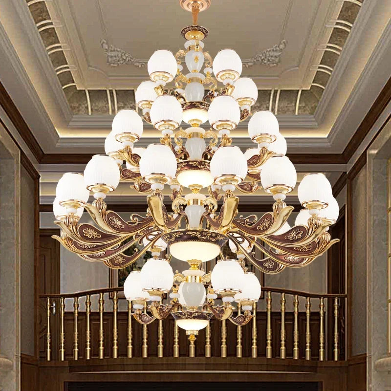 European Style Large Chandelier - Elegance for Living Rooms, Hotels, Villas, and Grand Hallways