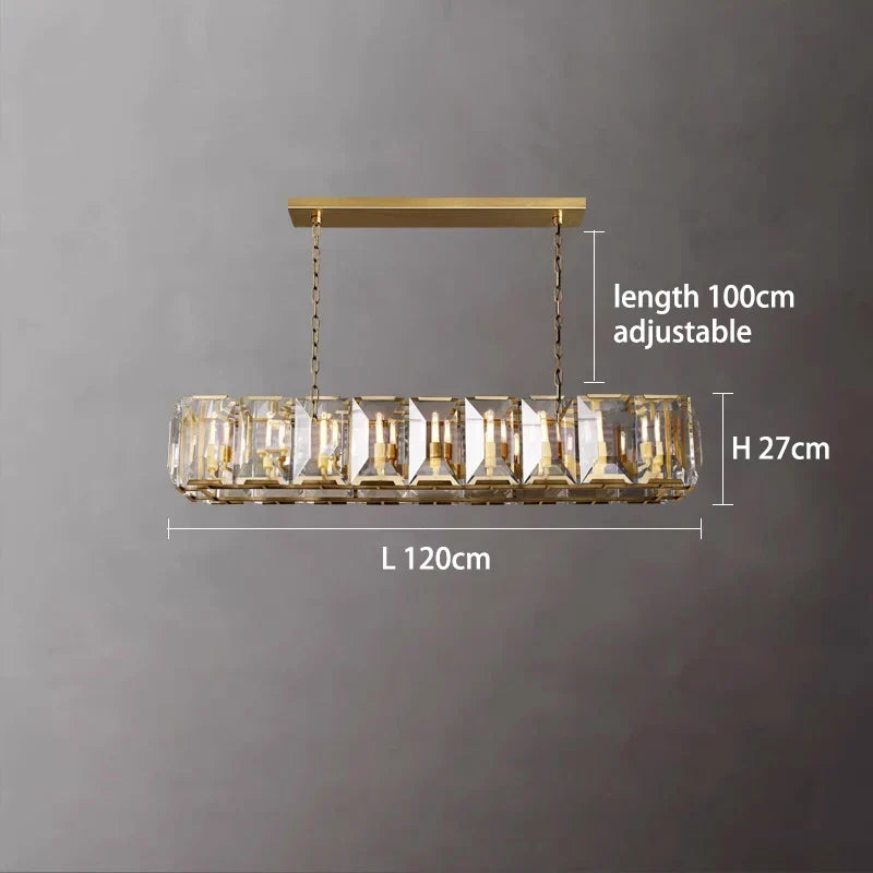 Versatile Dimmable LED Crystal Chandelier - Elegant Lighting Fixture in Gold, Chrome, and Black Finishes for Foyers and More