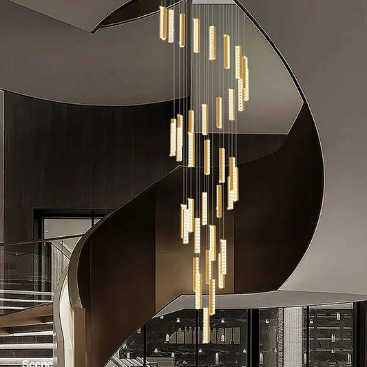 Contemporary Crystal Chandelier - Modern Elegance for Your Villa