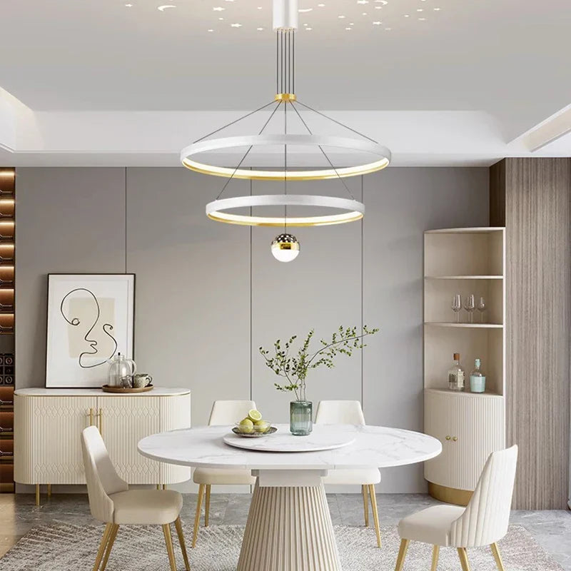 Chic Nordic Dining Room Chandelier - Stylish Ceiling Lamp for Indoor Lighting