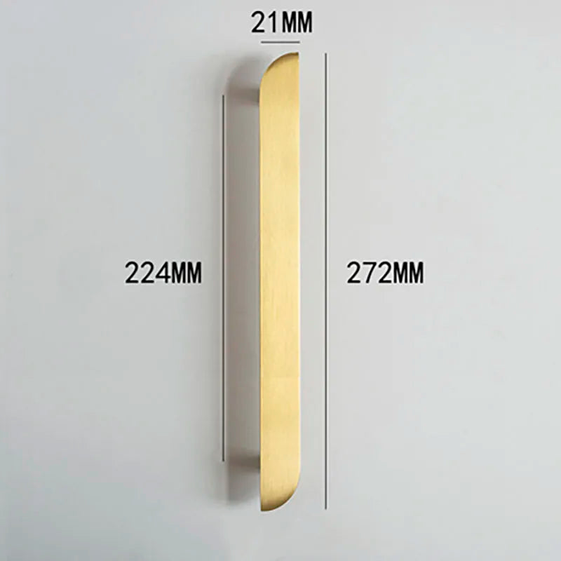 Modern Simple Wardrobe Handles – Brass Cabinet Knobs and Drawer Pulls for Furniture