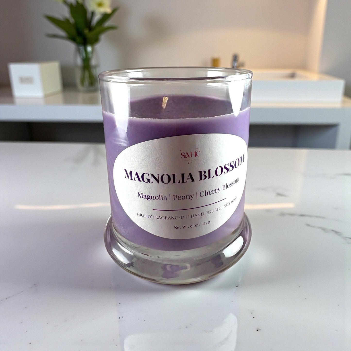 Magnolia Blossom Scented Candle