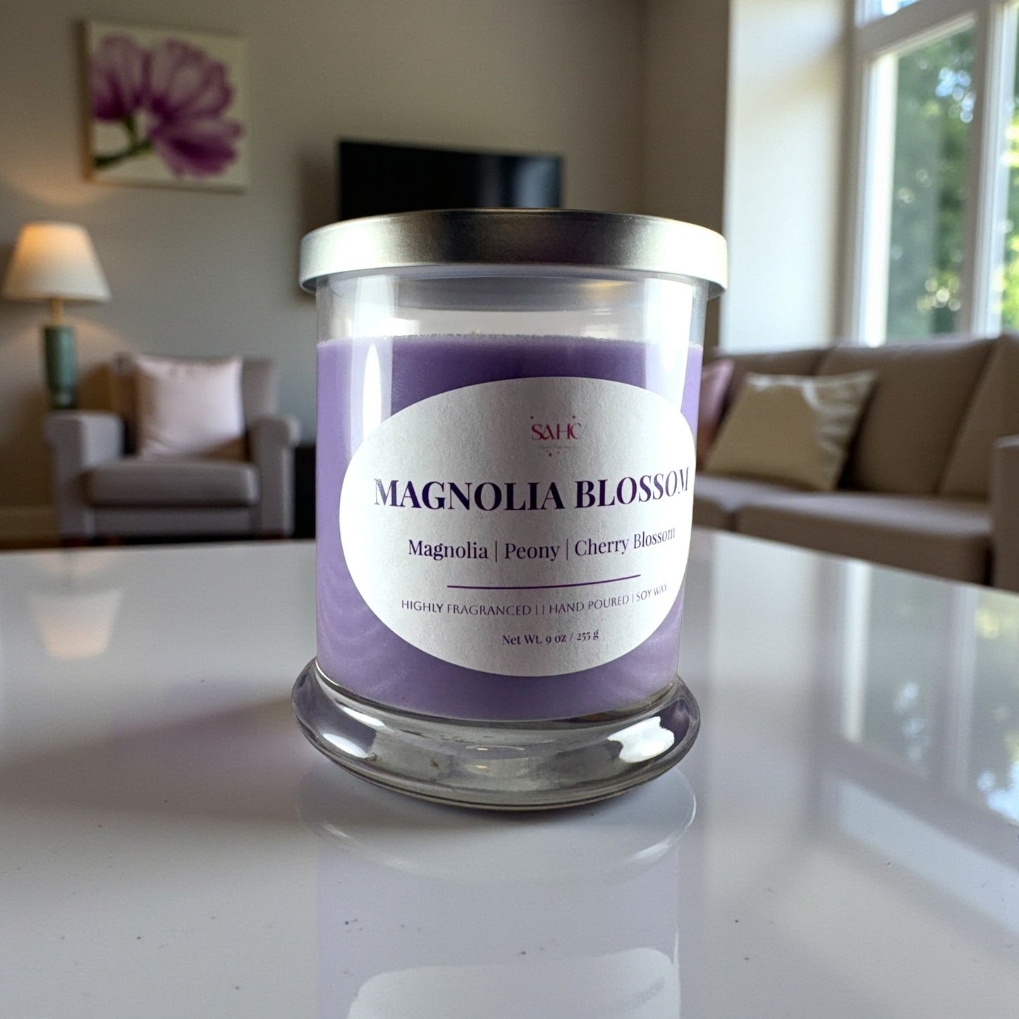 Magnolia Blossom Scented Candle