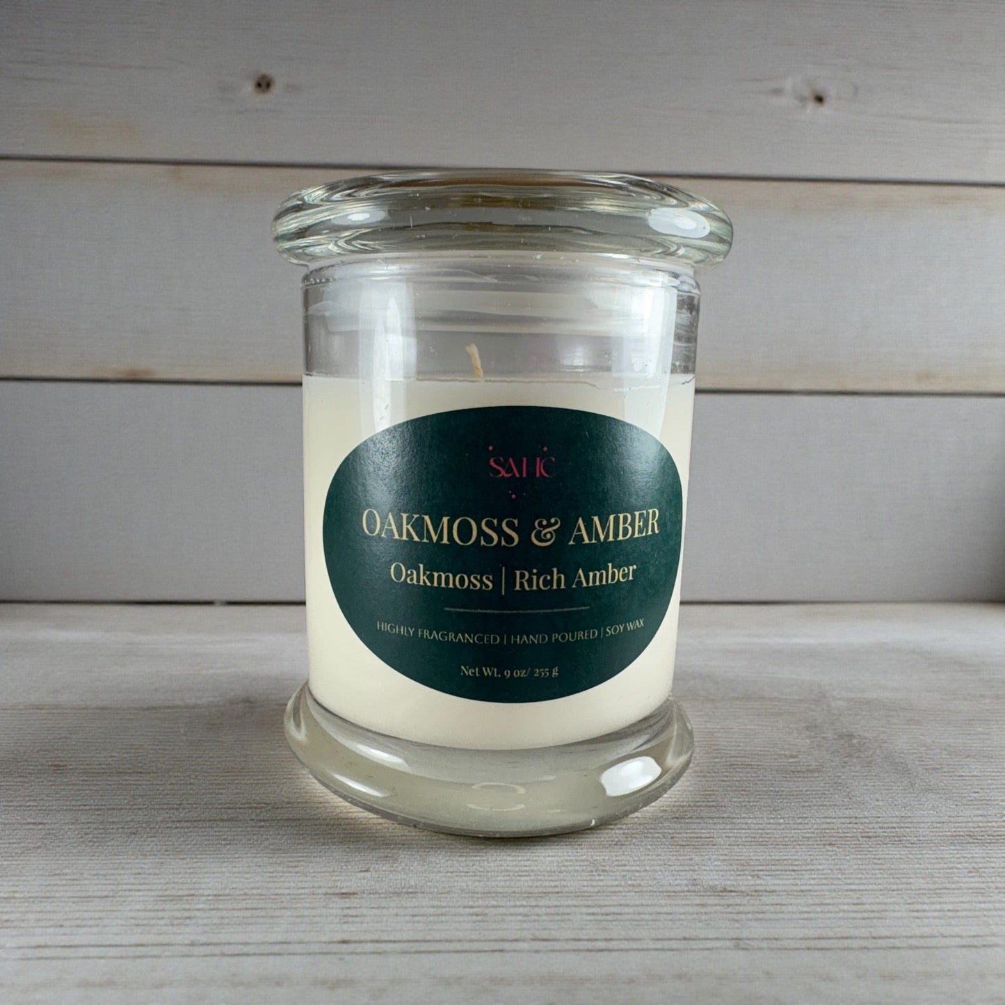 Oakmoss & Amber Scented Candle