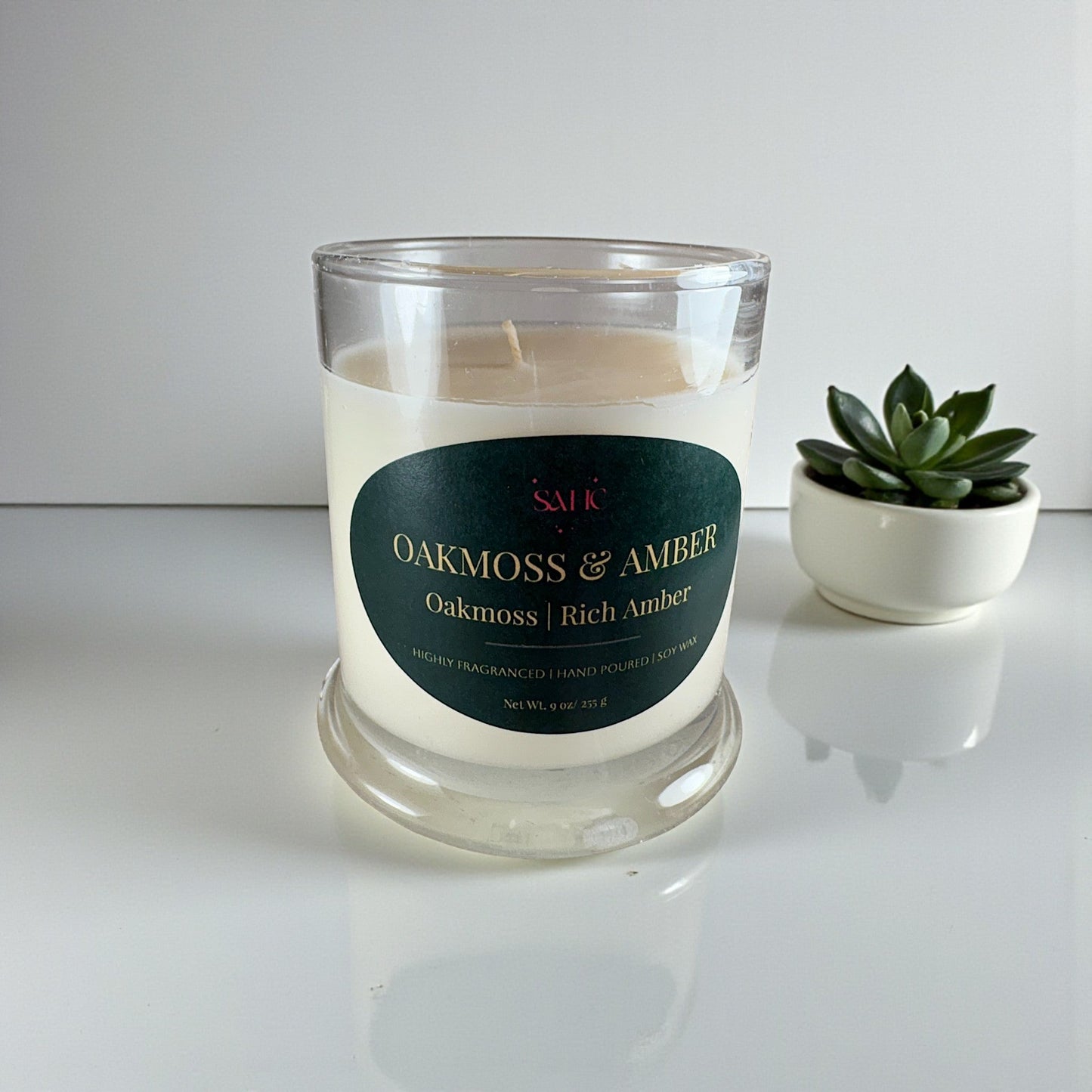 Oakmoss & Amber Scented Candle