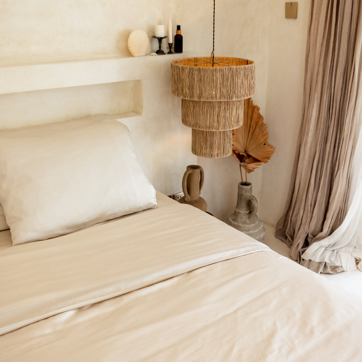 Organic Bamboo Sateen Bed Sheet Set