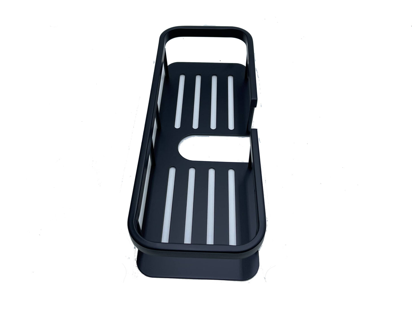 Matte black soap dish 14 inch length stainless material