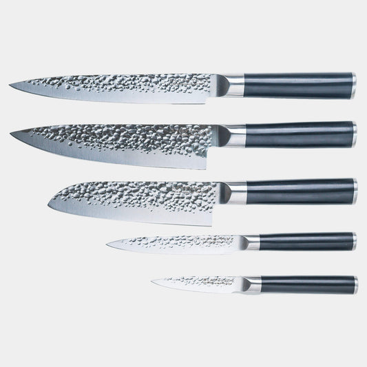 Hammered 5-Piece Knife Set