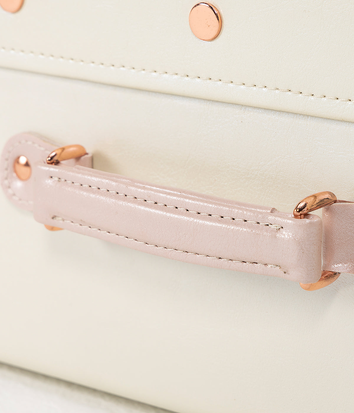SarahFace Spinner Suitcase - Embroidery Cream White