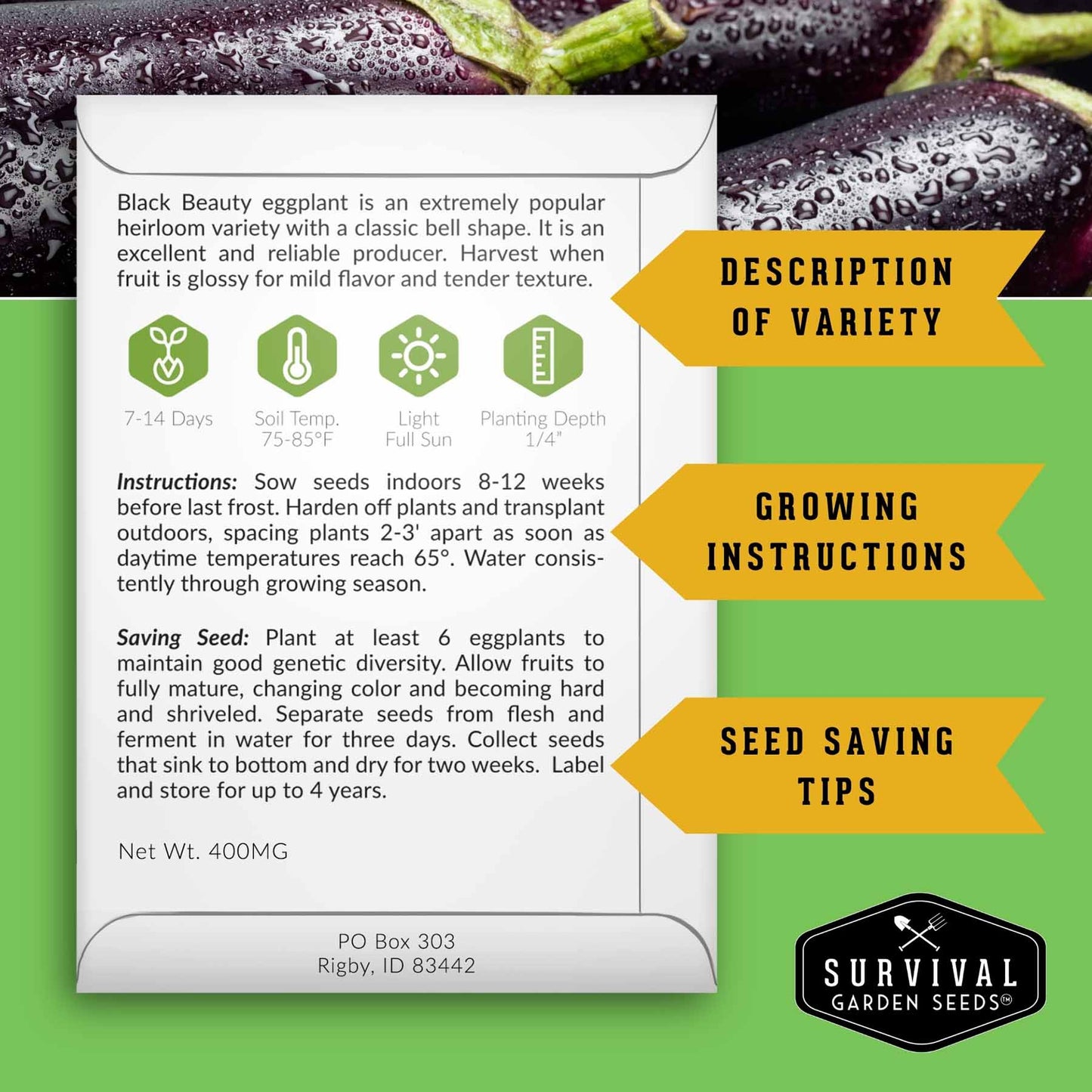 15 Variety Vegetable Garden Seed Collection – Non-GMO Heirloom Survival Seed Vault for Year-Round Growing