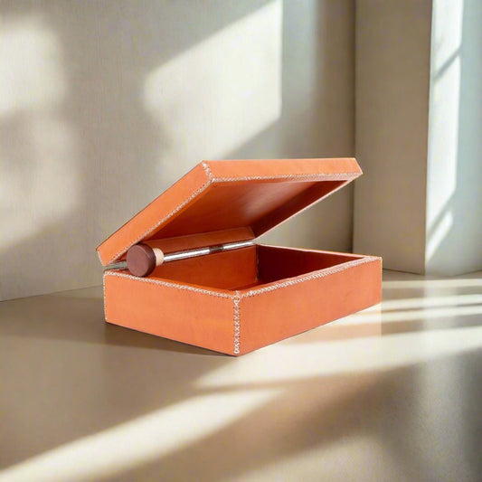 Siete Cajas  | Cedar & Leather Box