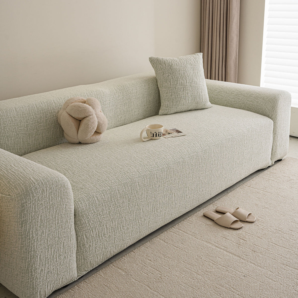 High Stretch Washable Slipcover, Non-Slip Washable Furniture Protector for Kids Pets