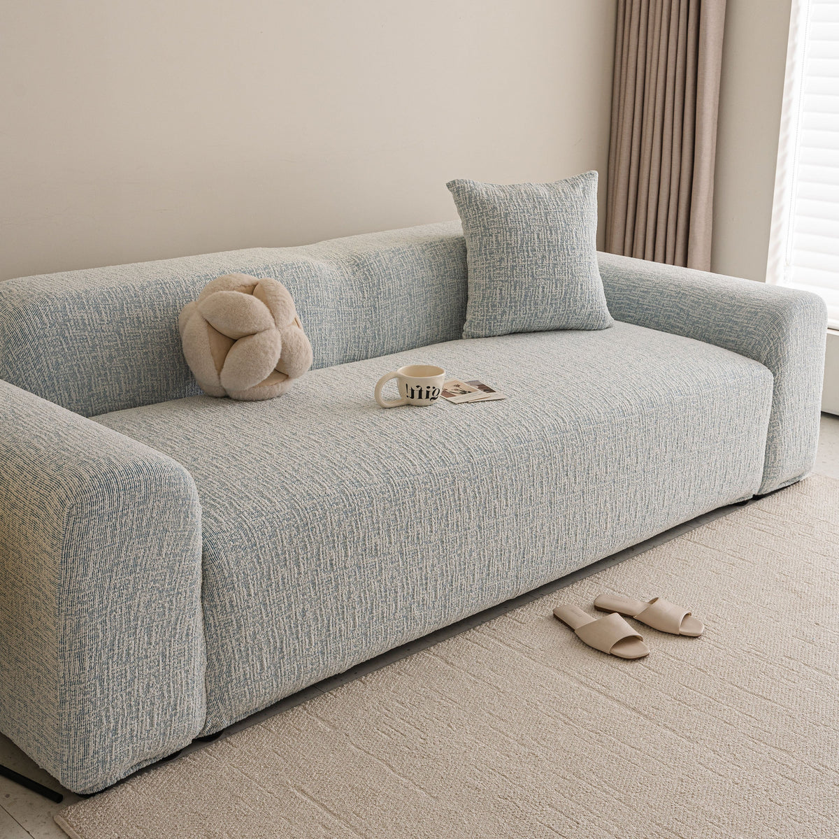 High Stretch Washable Slipcover, Non-Slip Washable Furniture Protector for Kids Pets