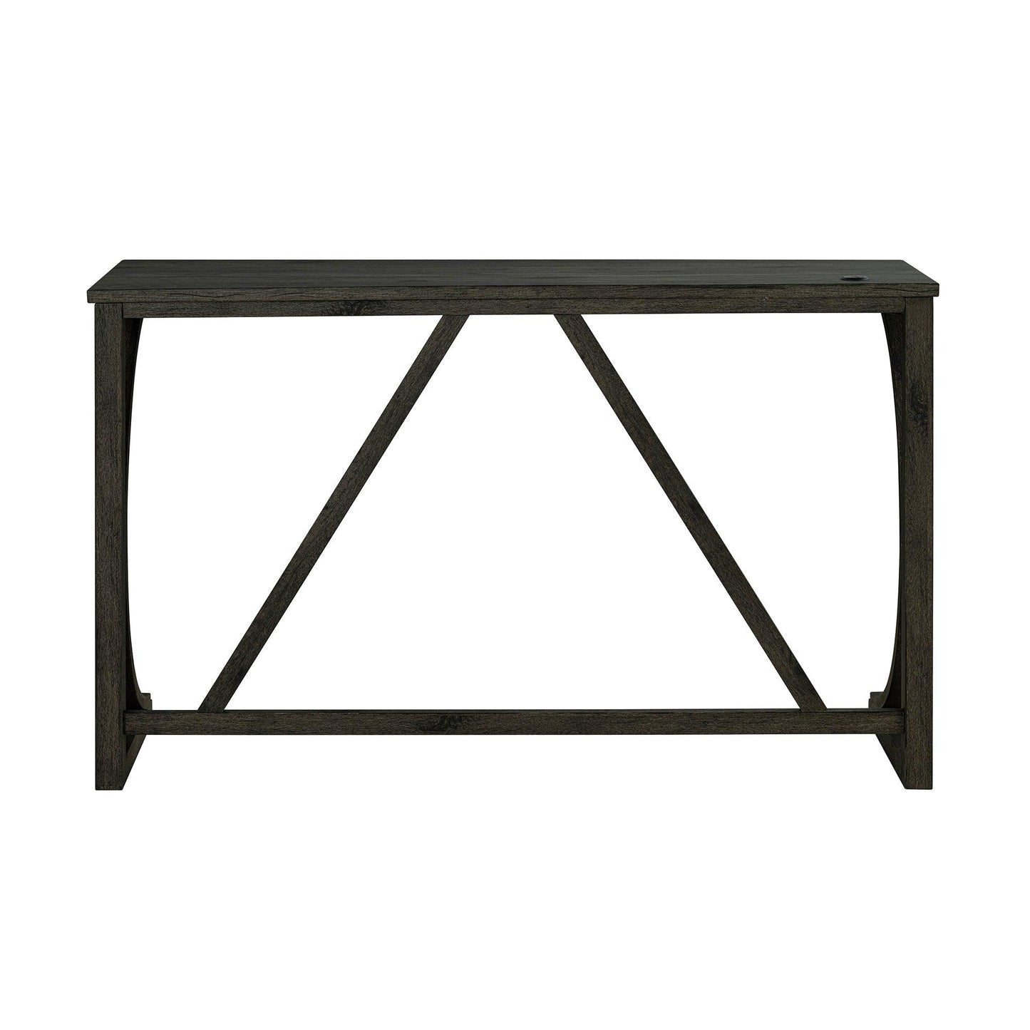 59" Rustic Dining&Bar Table Set with 3 Stools for Apartment, USB-A & USB-C Charging Ports