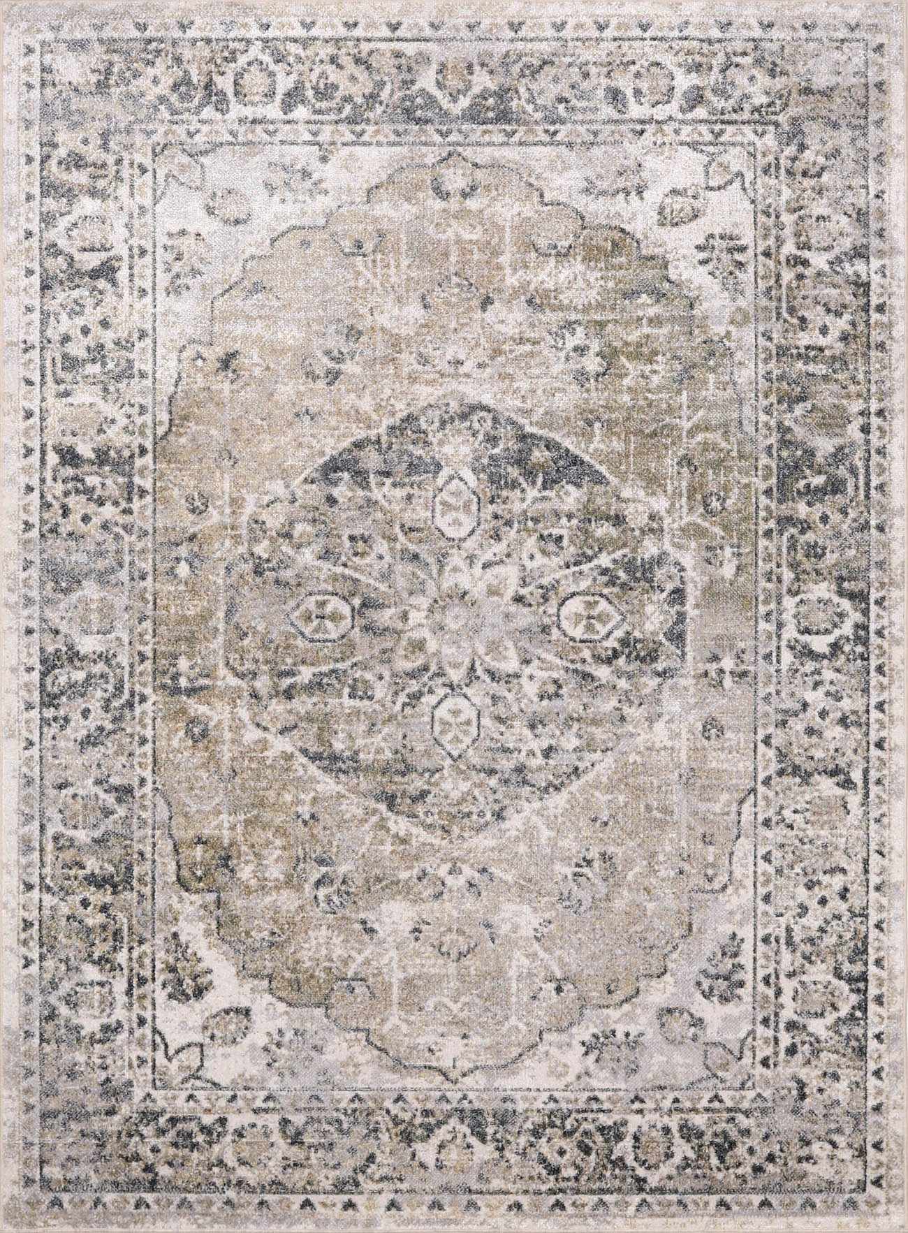Rudo Beige Flat Pile Washable Rug
