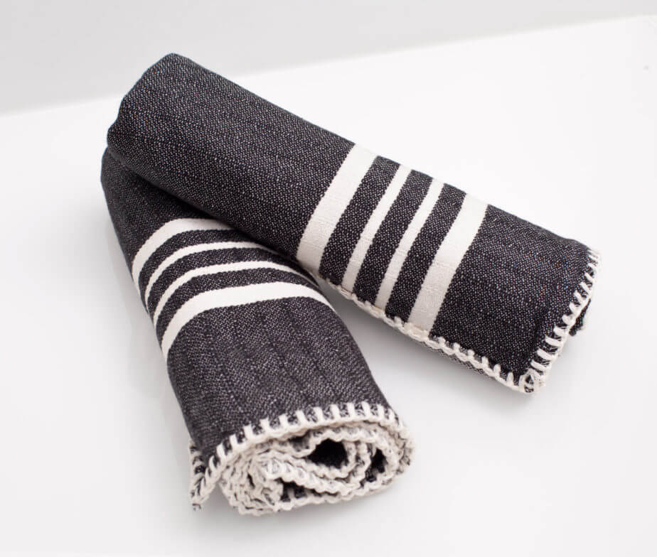 FARMHOUSE HAND TOWEL WITHOUT FRINGES (SET OF 2)