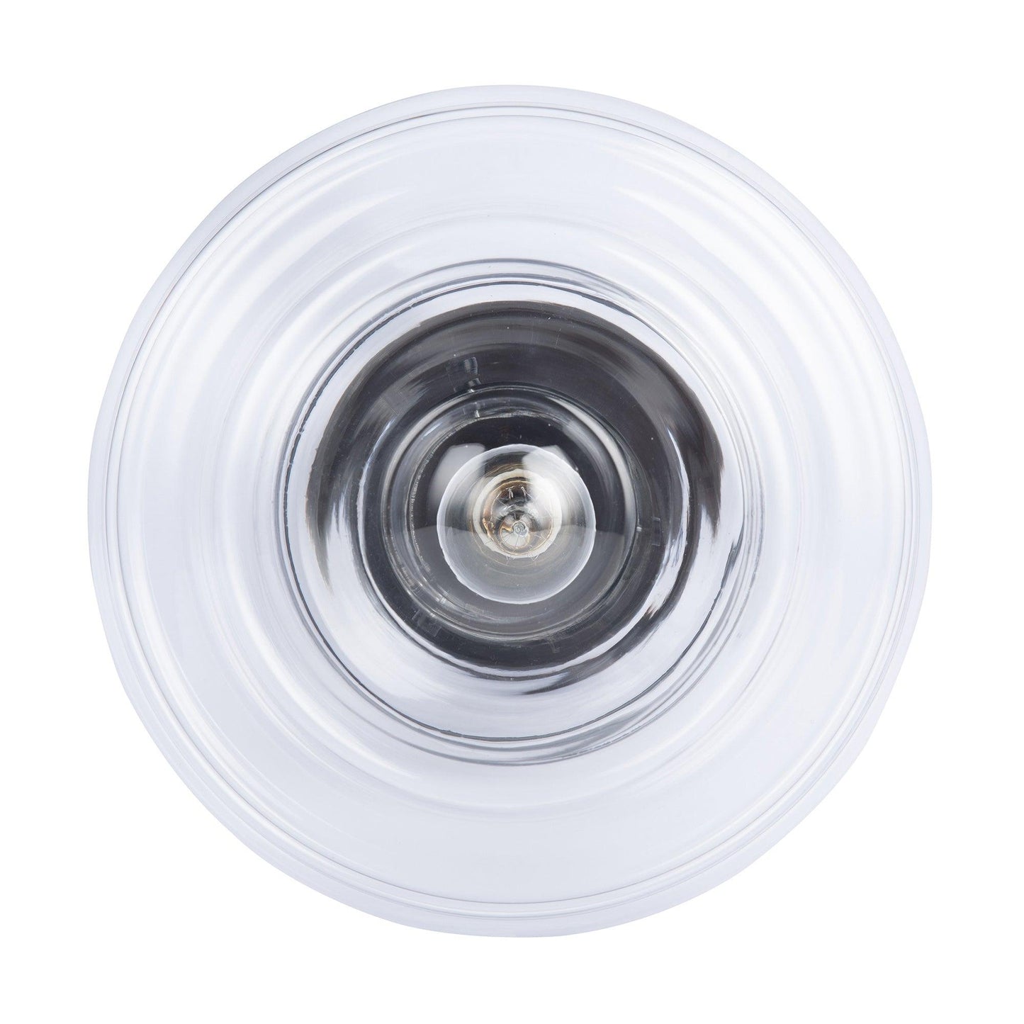 Solaria 1-Light Dark Brown Farmhouse Semi Flush Mount Ceiling Light