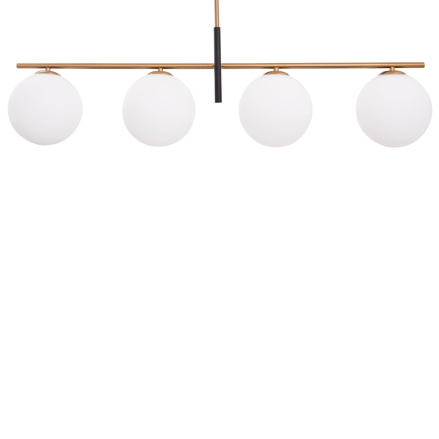 Spark Modern Gold Linear 4 Light Chandelier