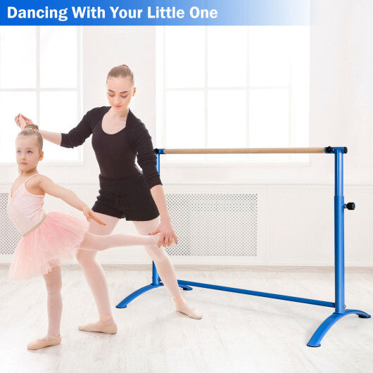 51 Inch Ballet Barre Bar with 4-Position Adjustable Height-Purple