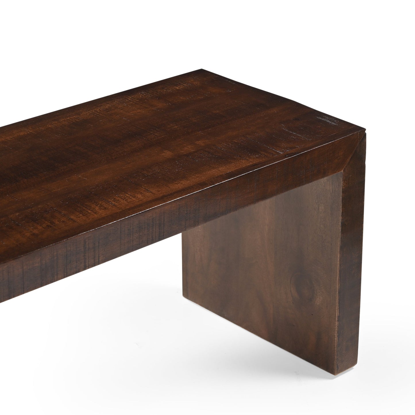 Timbergirl Dark Walnut Mango Wood Bench - 60"