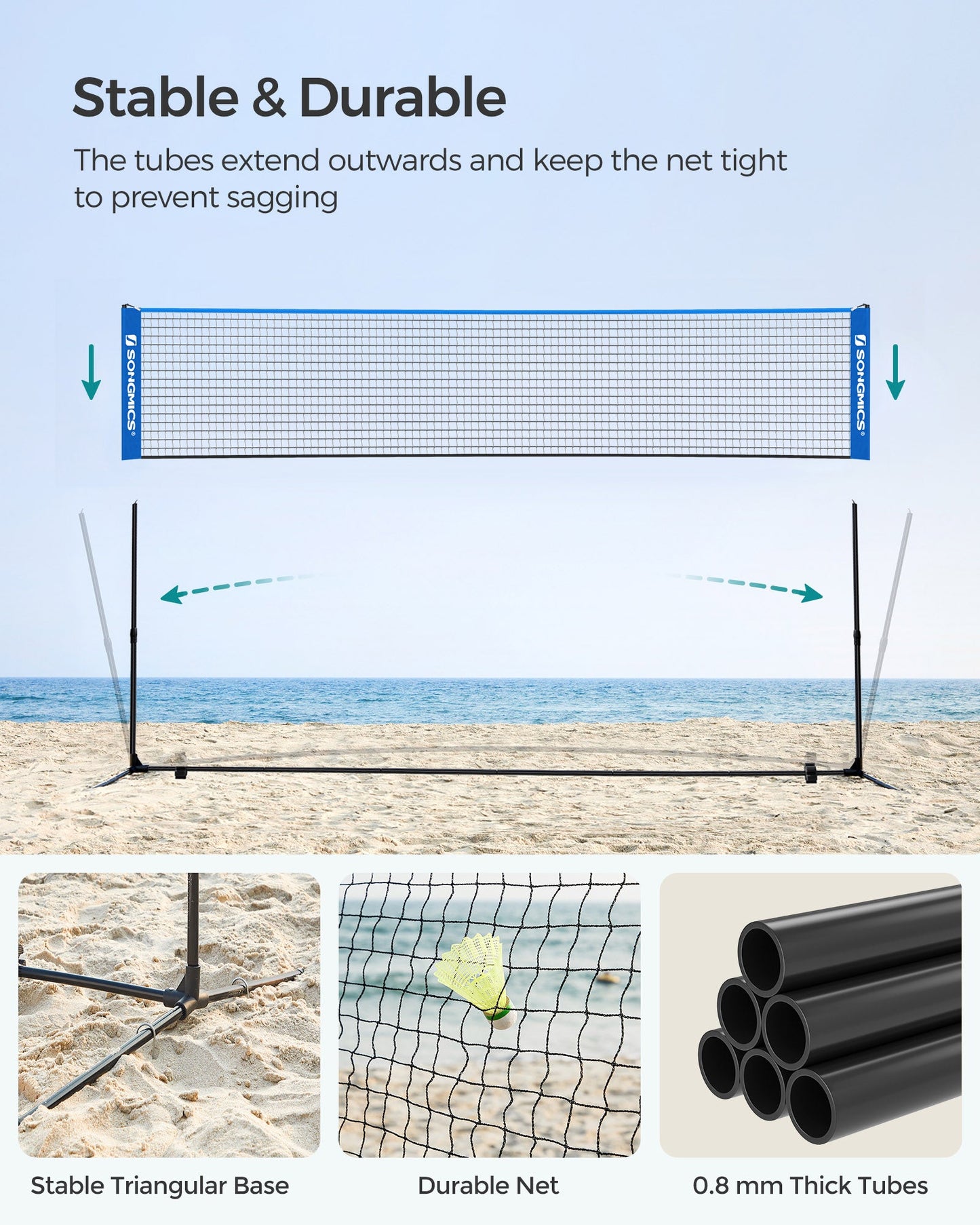 Blue Badminton Net