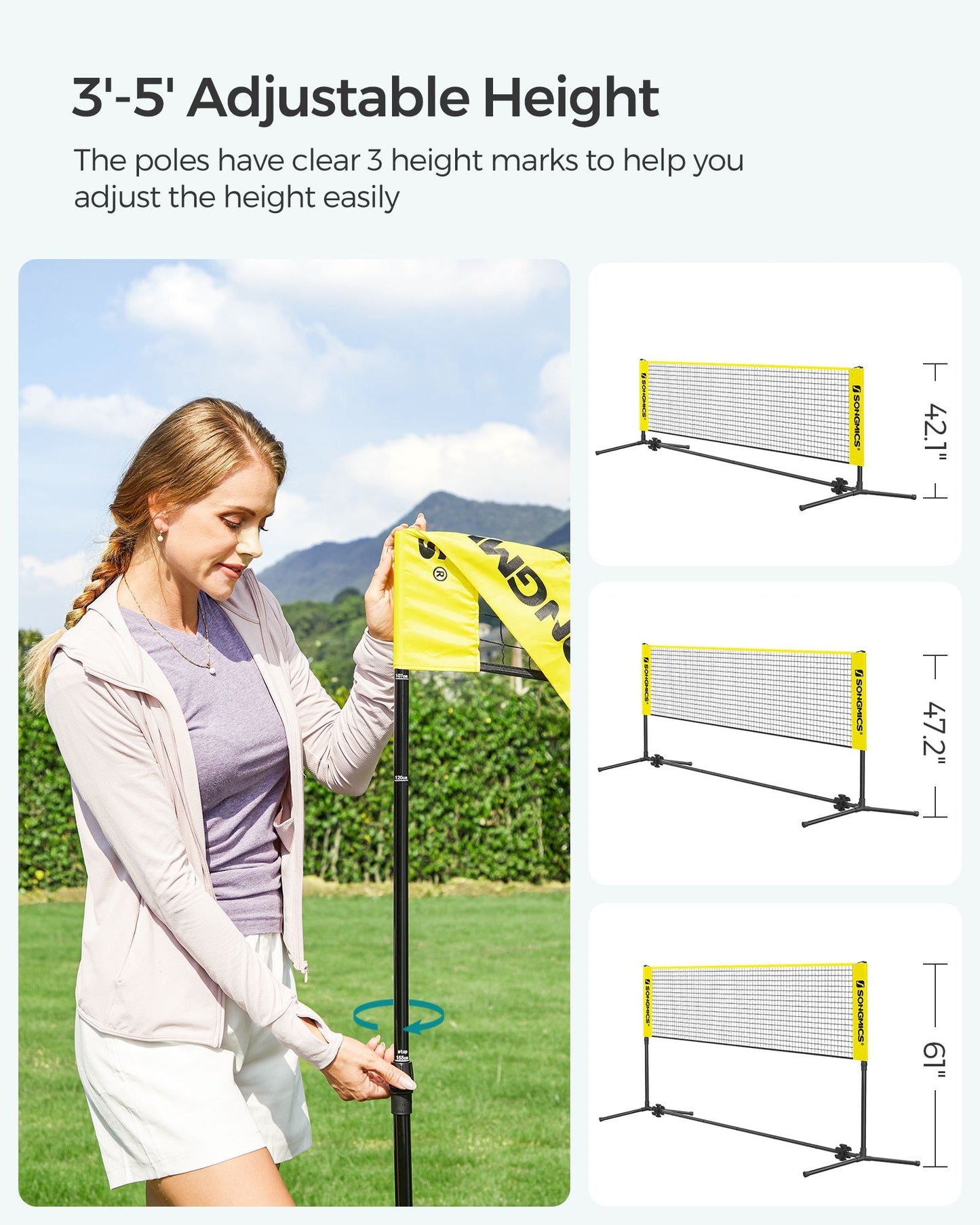 Portable Sports Set for Badminton