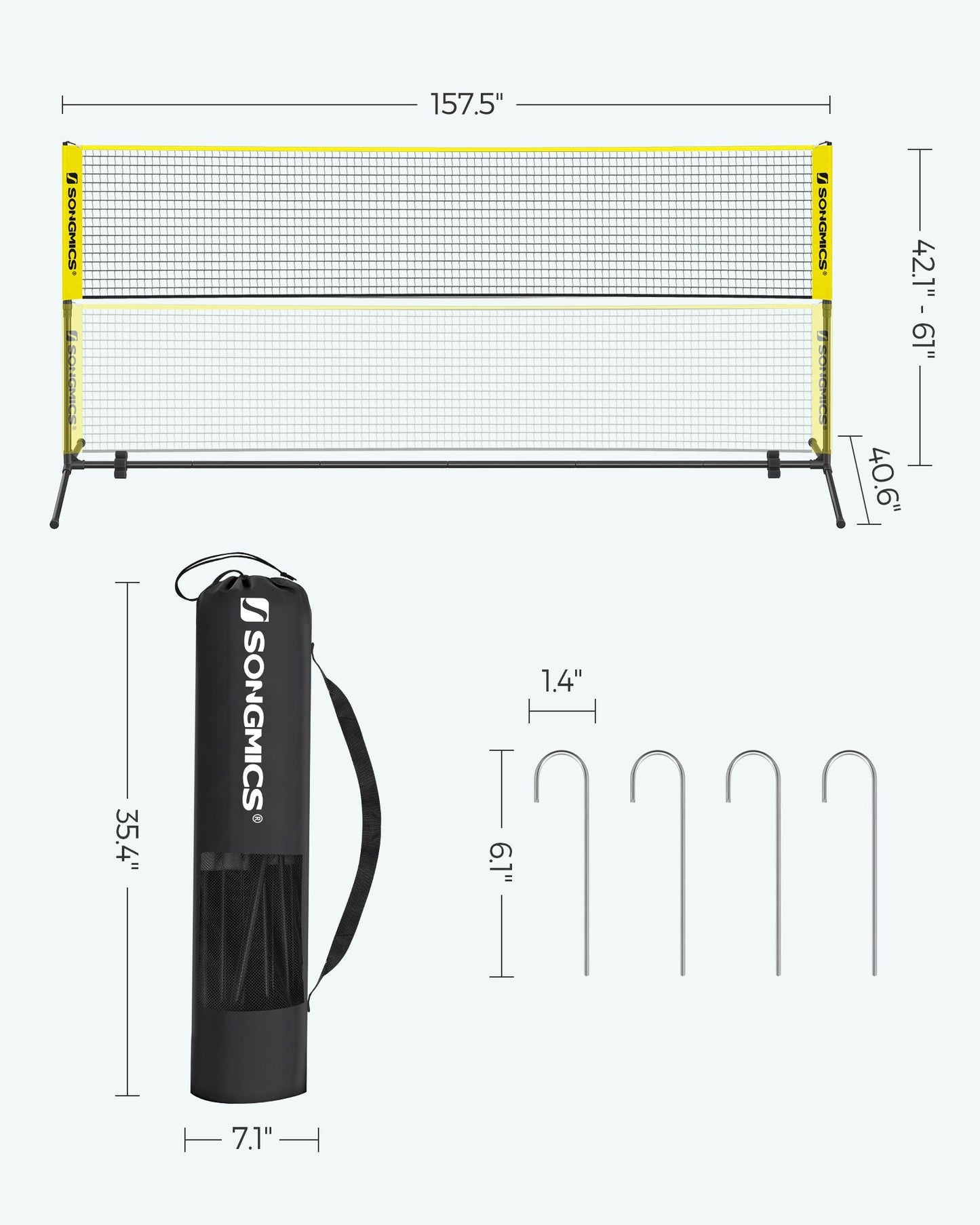 Portable Sports Set for Badminton