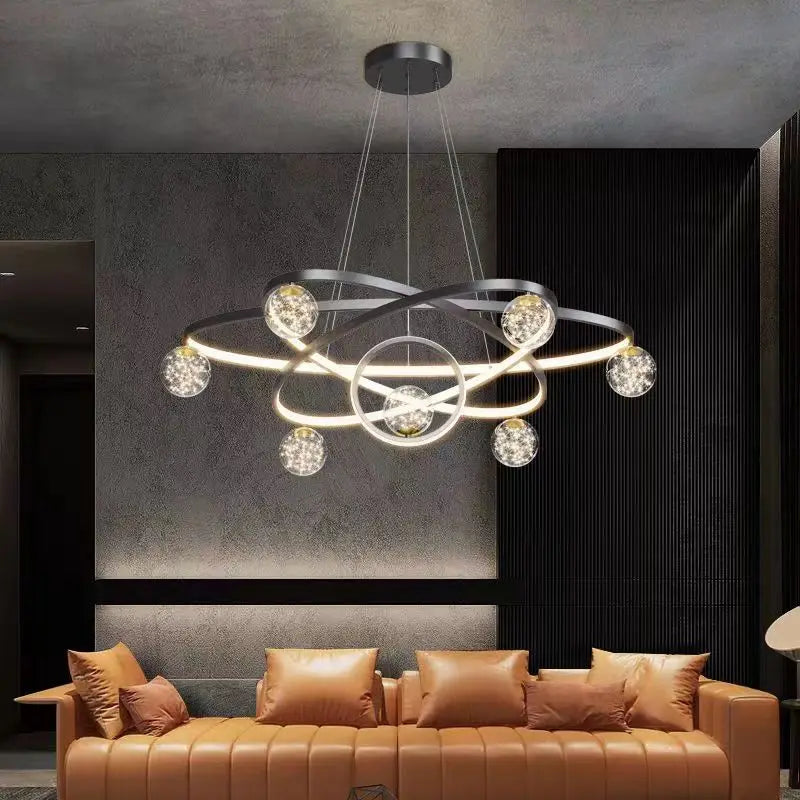 Nordic Minimalist Chandelier - Starlit Elegance for Dining, Bedroom, and Living Spaces