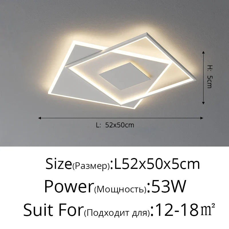 Ultra-thin LED Ceiling Light - Simple and Modern Lighting Fixture for Living Room, Study, Balcony, and More