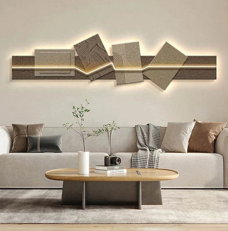 Dlight Decor Artistic Wood Crystal Wall Glow Light