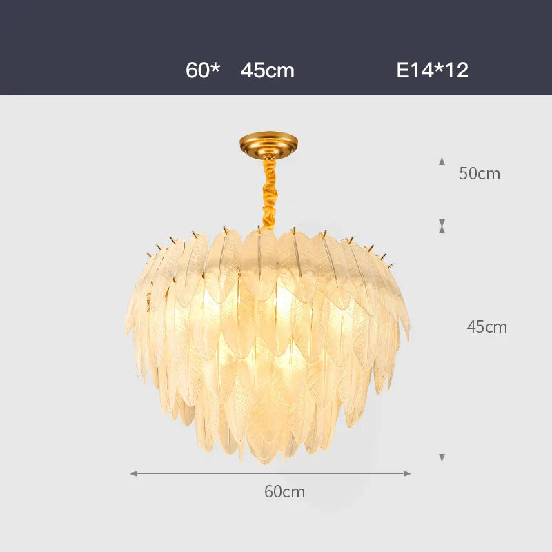 Postmodern Light Luxury Crystal Chandelier - Nordic Minimalist Elegance for Living Rooms, Bedrooms, and Dining Spaces