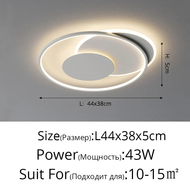 Ultra-thin LED Ceiling Light - Simple and Modern Lighting Fixture for Living Room, Study, Balcony, and More