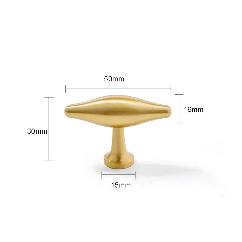 New Brass Cabinet Handles – Modern T-Bar Pulls and Drawer Knobs for Kitchen and Wardrobe