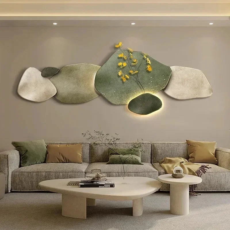 Dlight Decor 3D Nine Fish Wall Lamp Mural Art