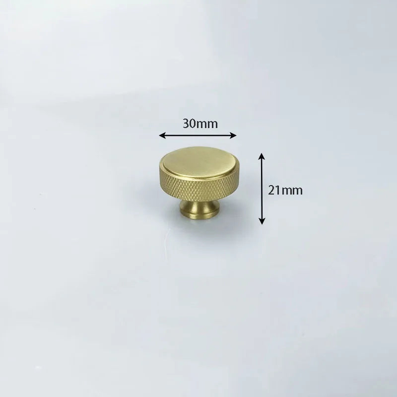 Gold Knurled Cabinet Handles – Textured Furniture Door Knobs and Wardrobe Pulls