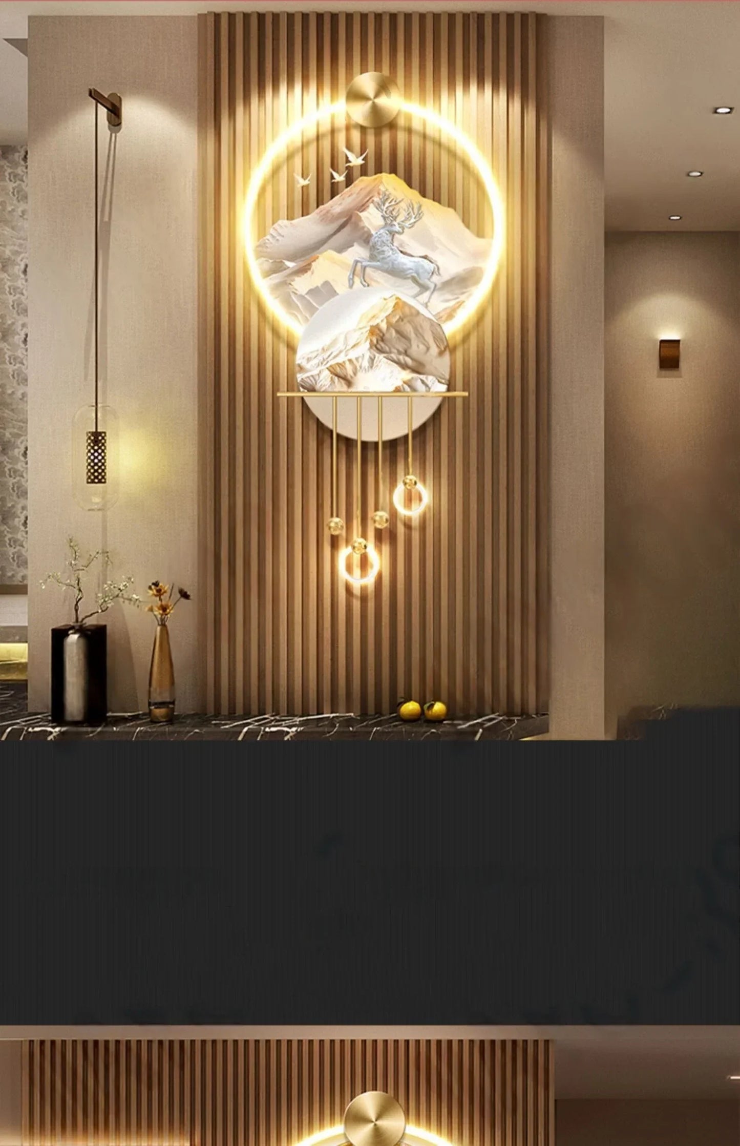 Dlight Decor Elk Mural LED Wall Light Pendant