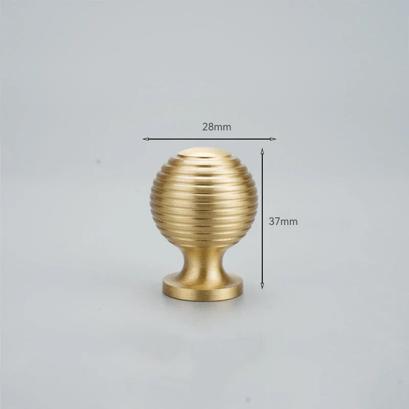 Brushed Gold Brass Cabinet Handles – Modern Knobs and Bar Pulls (50mm-280mm)