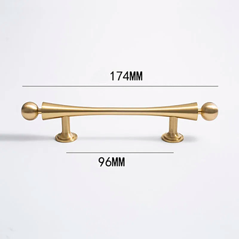 Gold Brass Cabinet Handles – Furniture Bar Pulls and Wardrobe Knobs for Kitchen Doors