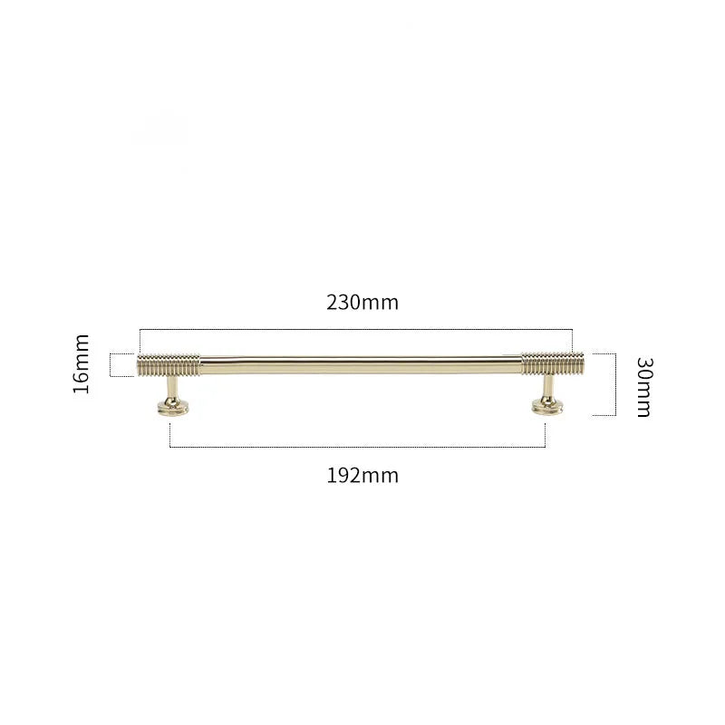 Gold, Chrome, Polished Gold Spiral Deco Furniture Handles – Modern Kitchen Cabinet and Wardrobe Pulls