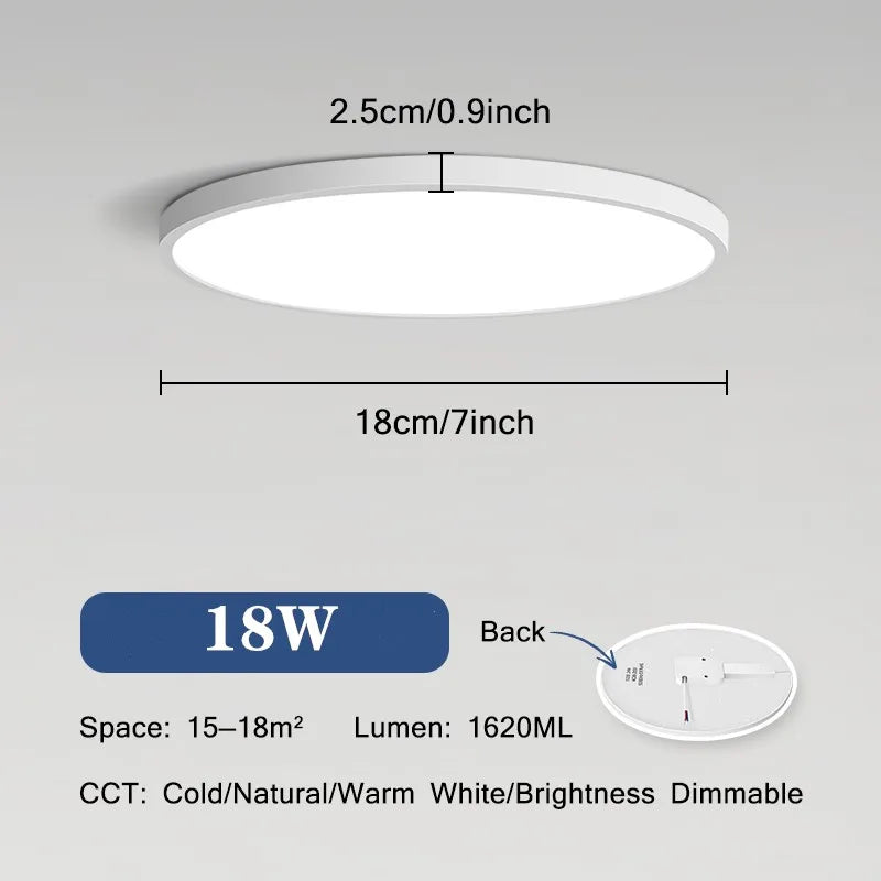 Sky Smart Lamps Led Ceiling Light Fixture - Moon Lights with APP Remote Control - Ideal for Living Room and Bedroom Decor - 18W and 42W Options